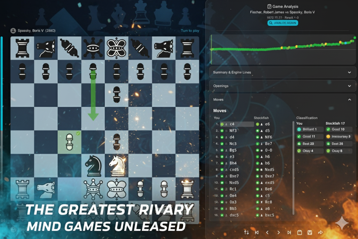 Revisiting Fischer vs. Spassky 1972 Game 6 — Classic Strategy Meets Modern Chess Analyzer